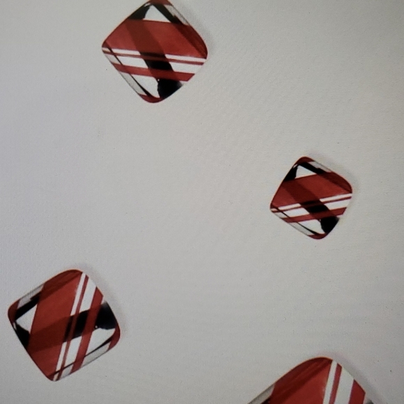 Press on Nail 24 pieces Stripe False Toe nail - Picture 2 of 3